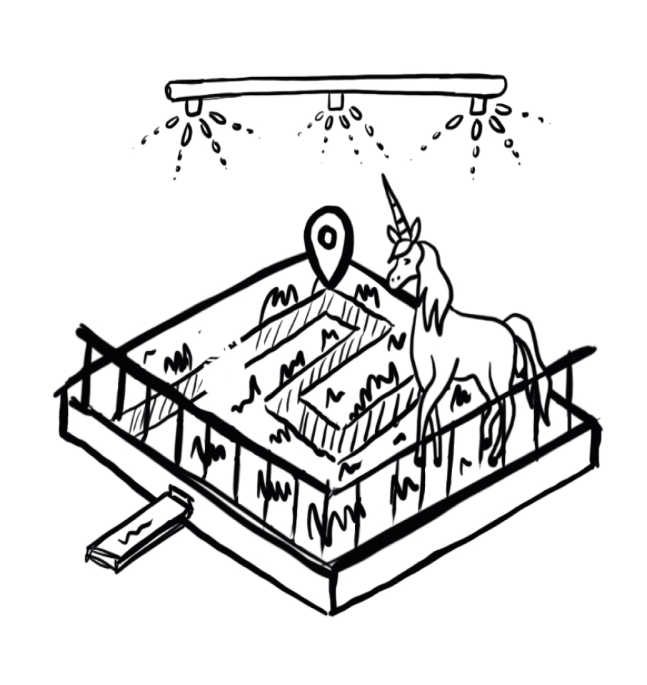 Yarden Givoni's startup garden sketch